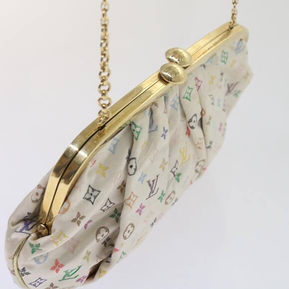 LOUIS VUITTON Monogram Multicolor Omoniere Hand Bag White - Picture 6 of 16
